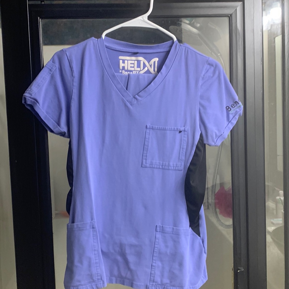 BeneFIT scrubs ceil blue scrub set